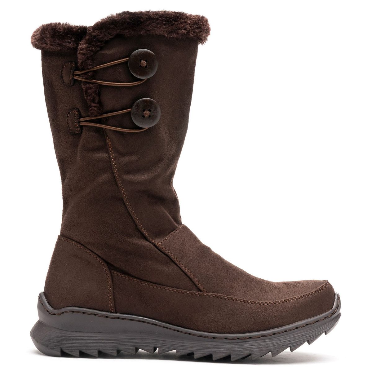 THUNDER BLUE - Bota Mujer Café Oscuro Refugio Thunder Blue