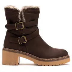 THUNDER BLUE - Bota Mujer Café Oscuro Ainoa