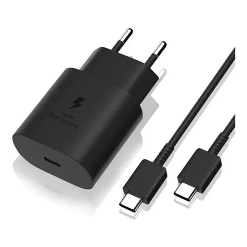 GENERICO - Cargador para Samsung 25W tipo C a Tipo C carga super rápida