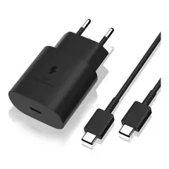 GENERICO - Cargador para Samsung 25W tipo C a Tipo C carga super rápida