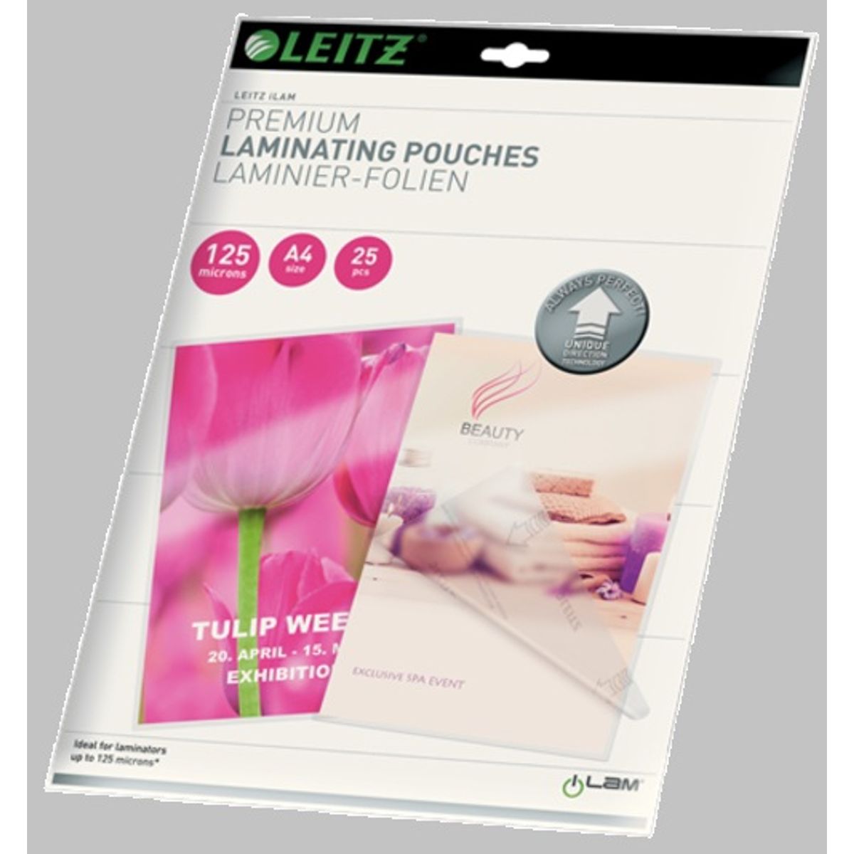 LEITZ - Sobre Plastificar Leitz A4 125 Mic 25 Un.
