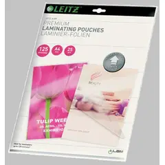 LEITZ - Sobre Plastificar A4 125 Mic 25 Un.