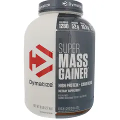 DYMATIZE - SUPER MASS GAINER GANADOR DE MASA 6 LB - GOURMET VAINILLA