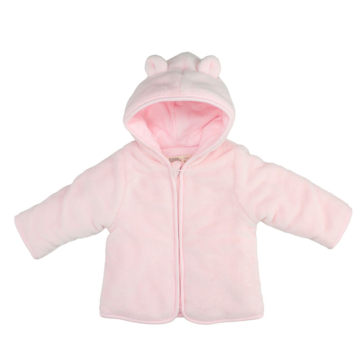 BUBBLE GUMMERS - Poleron Bebé Bubblegummers Newborn Basics Rosado