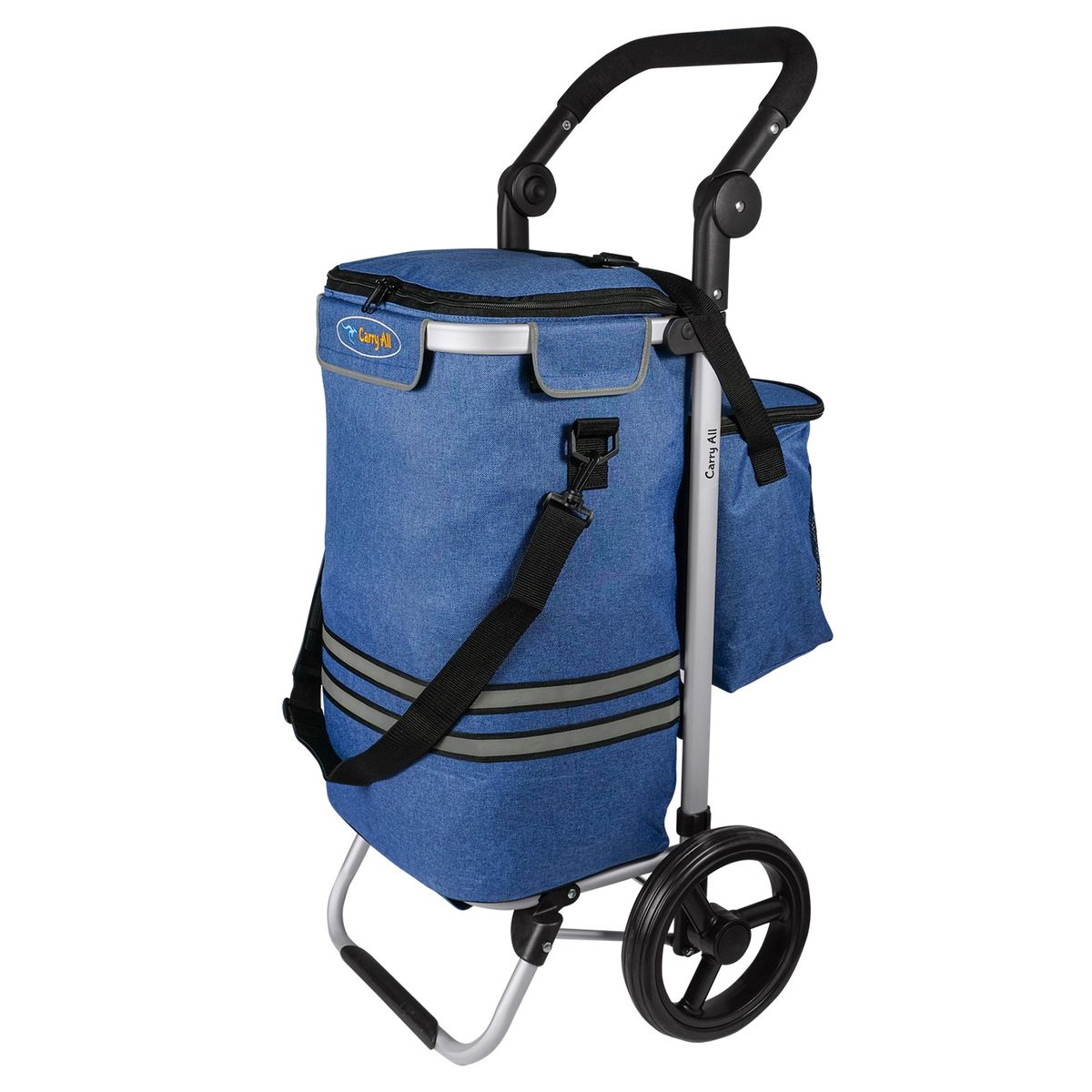 CARRY ALL - Carrito de Compras Plegable Perth Carro Feria Carga Azul