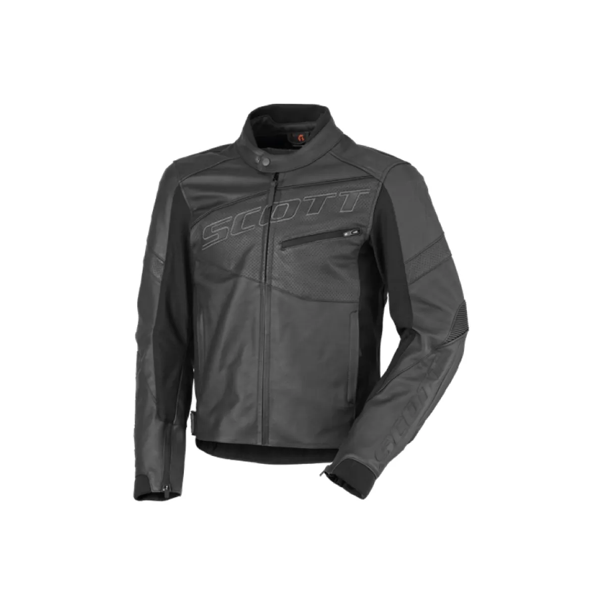 SCOTT - Chaqueta Track Leather Negro Scott