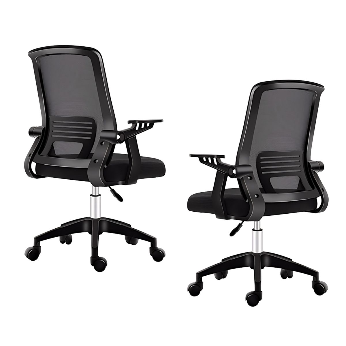 CRUSEC - Pack 2 Sillas De Oficina Escritorio Ejecutiva - Negro