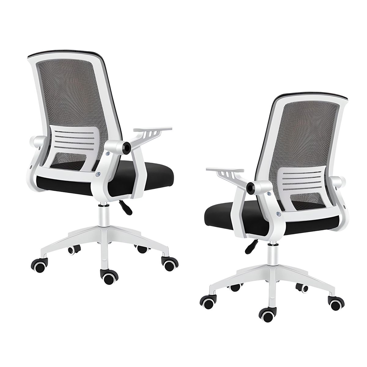 CRUSEC - Pack 2 Sillas De Oficina Escritorio Ejecutiva - Blanco