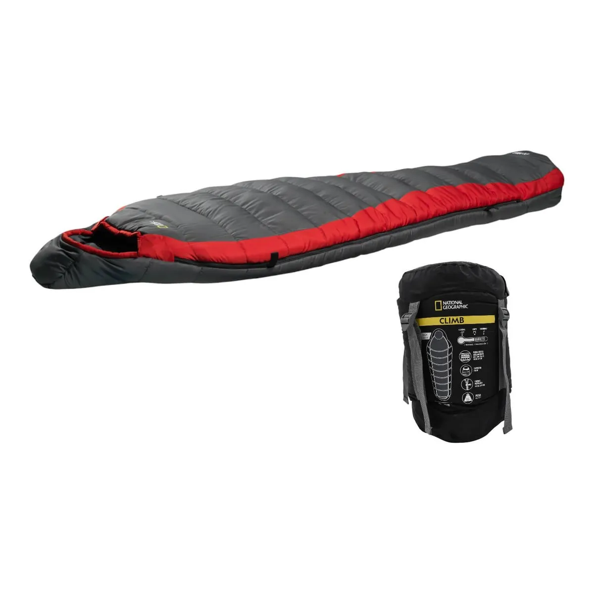 NATIONAL GEOGRAPHIC - Saco De Dormir Climb 6°C Rojo National Geographic