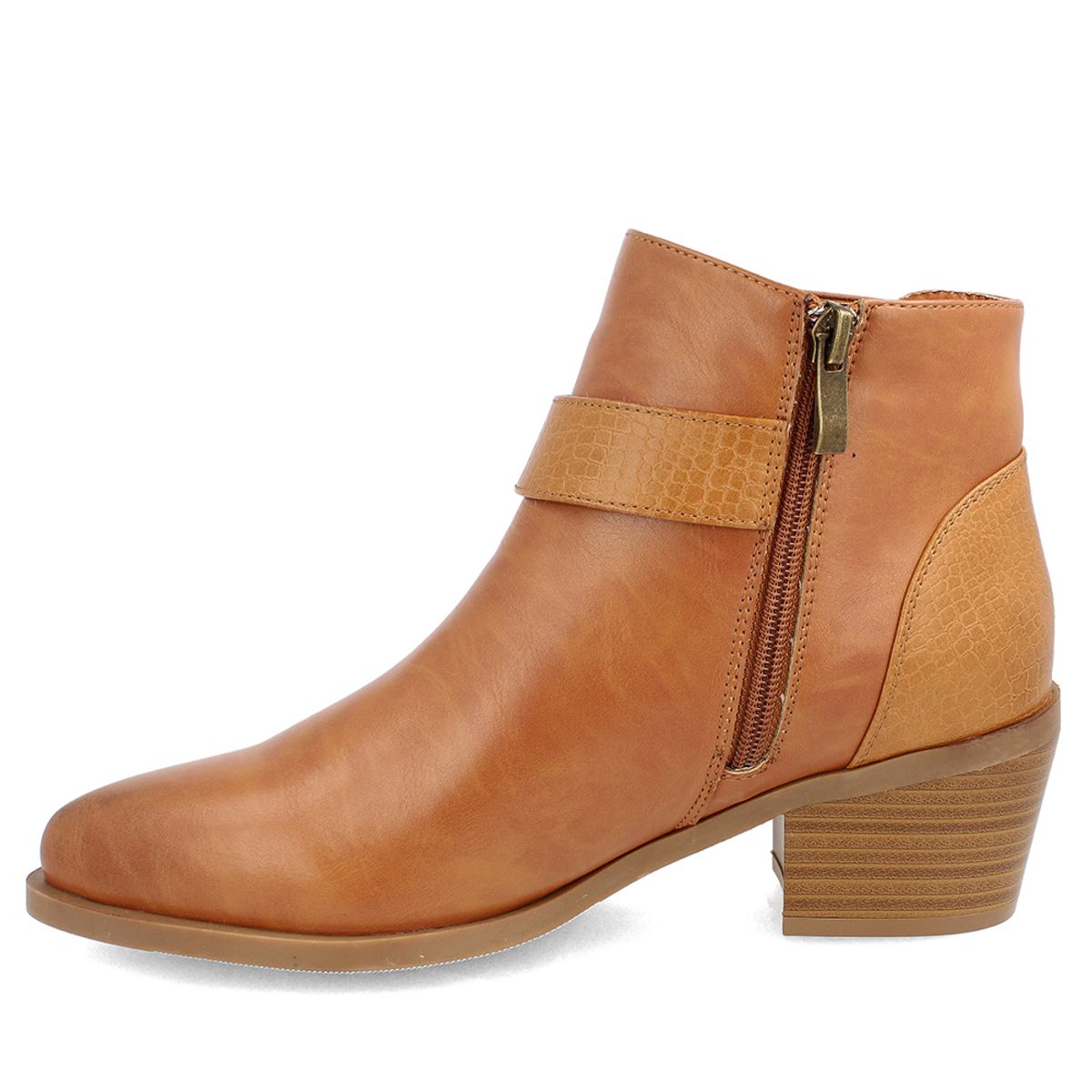 BATA - Botín Texano Mujer Bata Litya Café