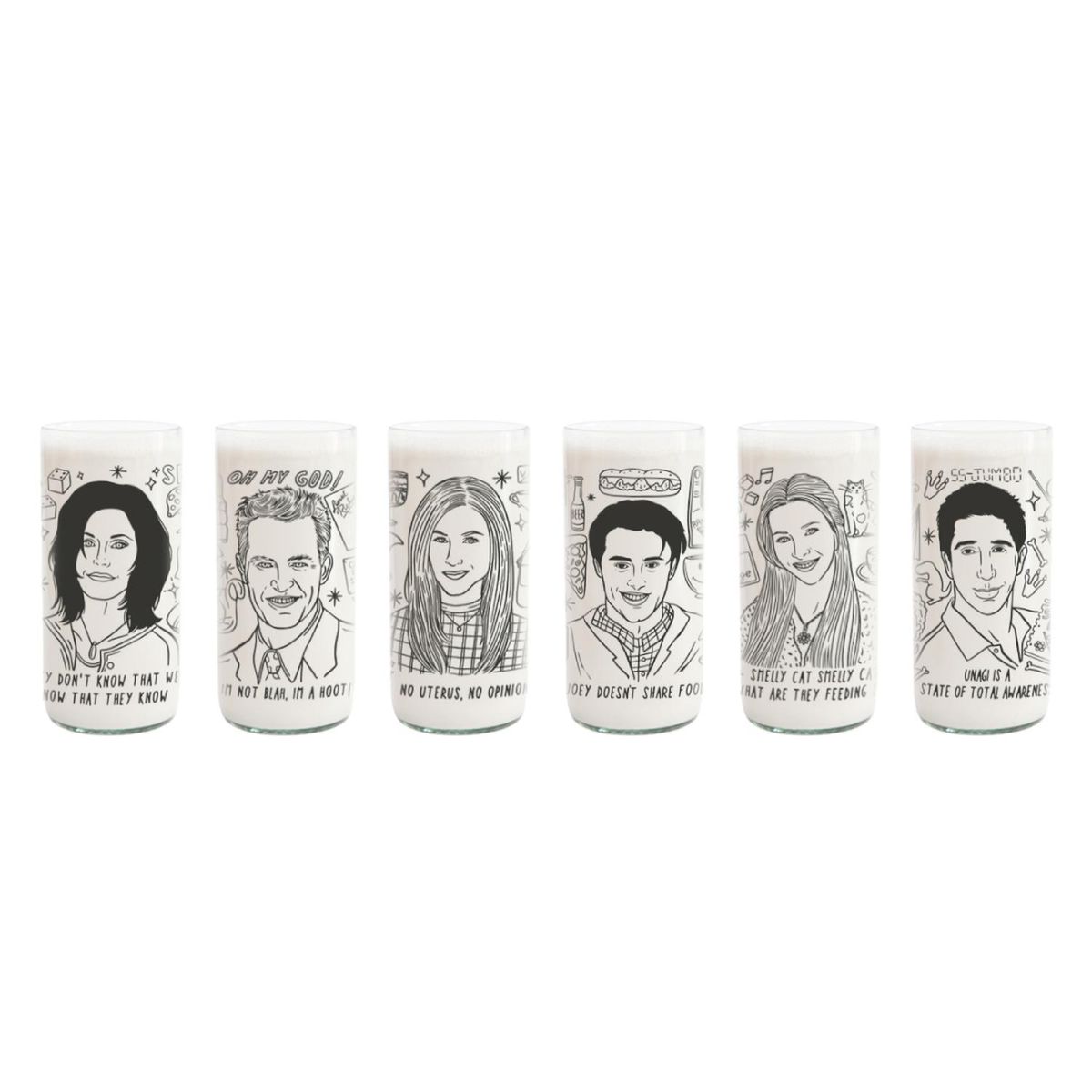 GREEN GLASS - I'll be There For You - Juego de 6 Vasos