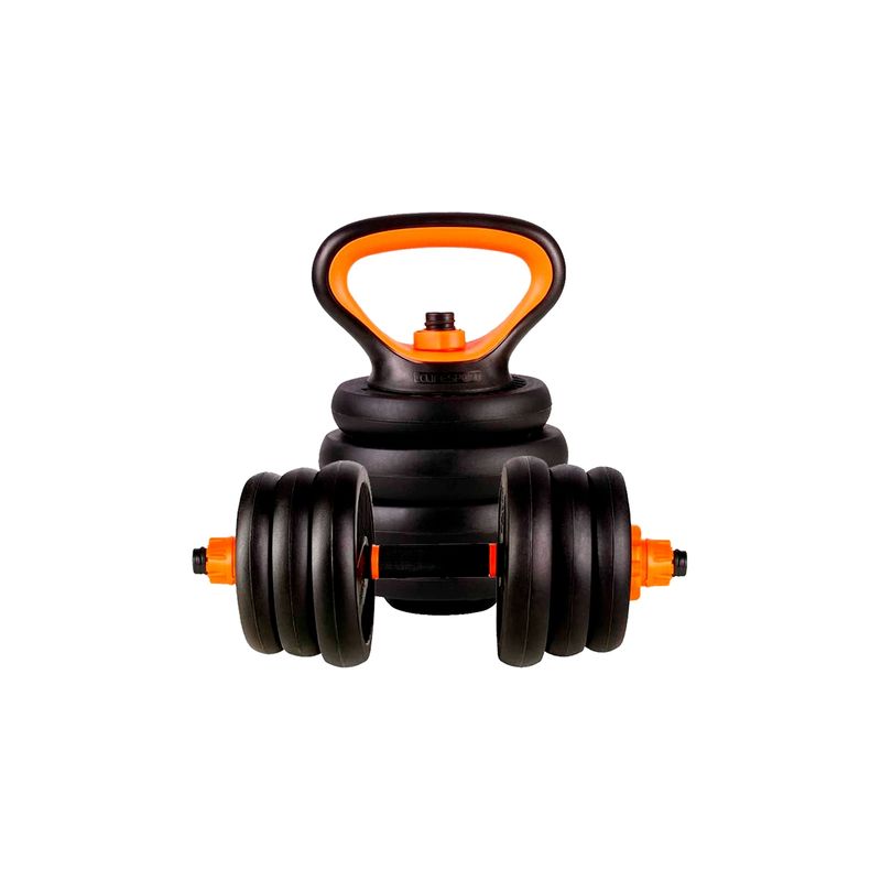 ATLETIS - Set de Pesas Ajustable 40 Kg Kettlebells Negro