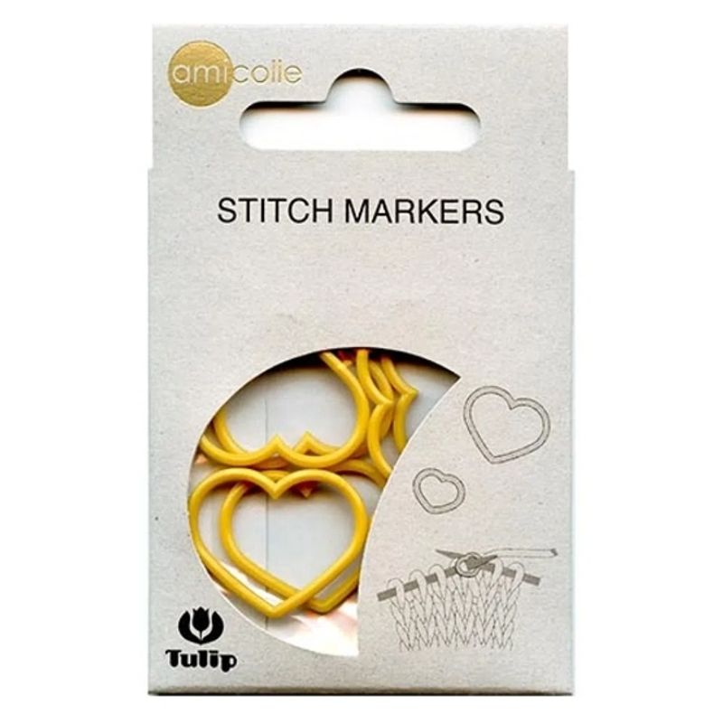 TULIP - Marcador de puntos de palillos Corazón S Amarillo 2 mm- 3 mm