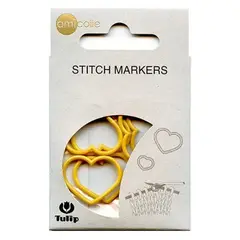 TULIP - Marcador de puntos de palillos Corazón S Amarillo 2 mm- 3 mm