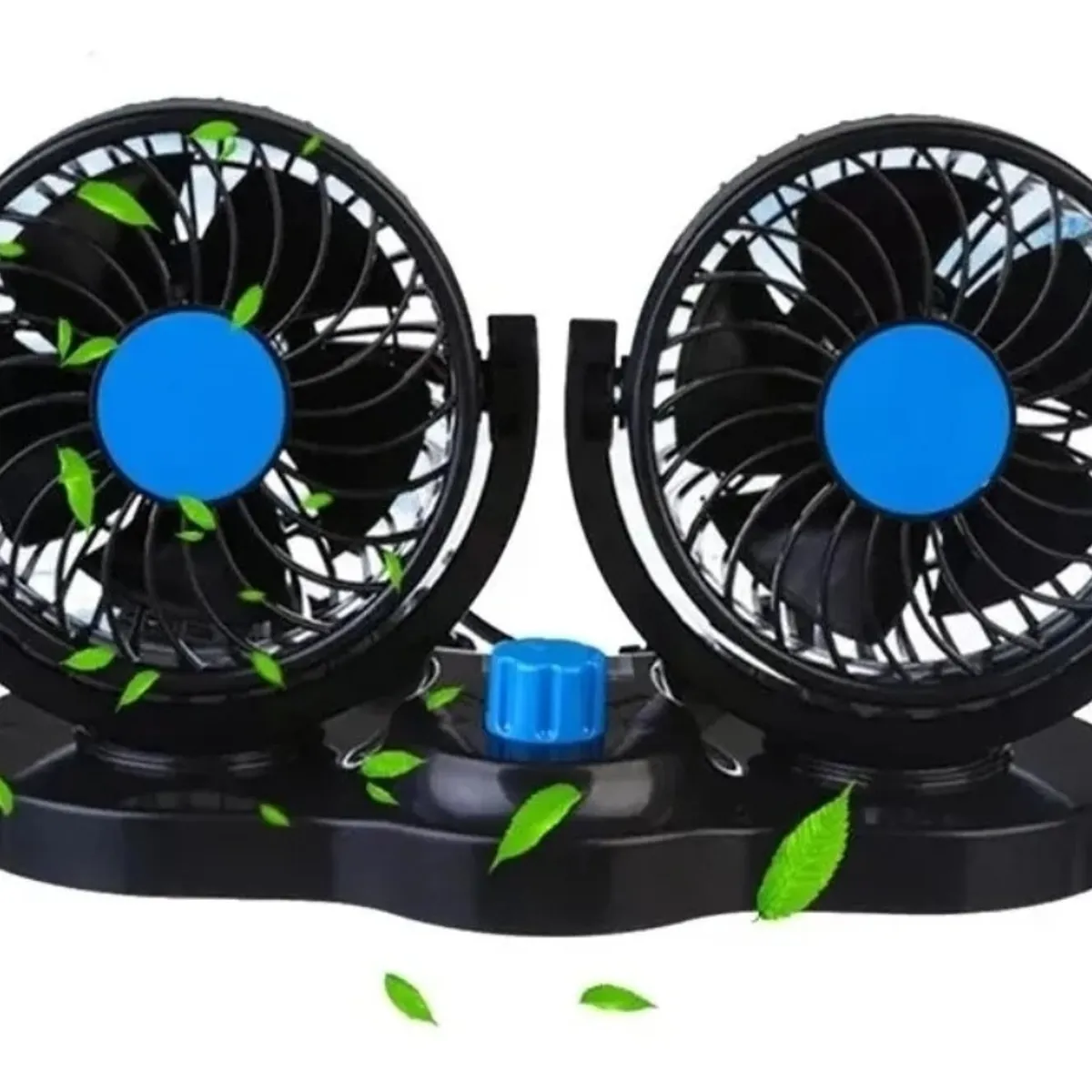 GENERICO - Ventilador Doble Automóvil 12v Accesorio Vehículo 360°