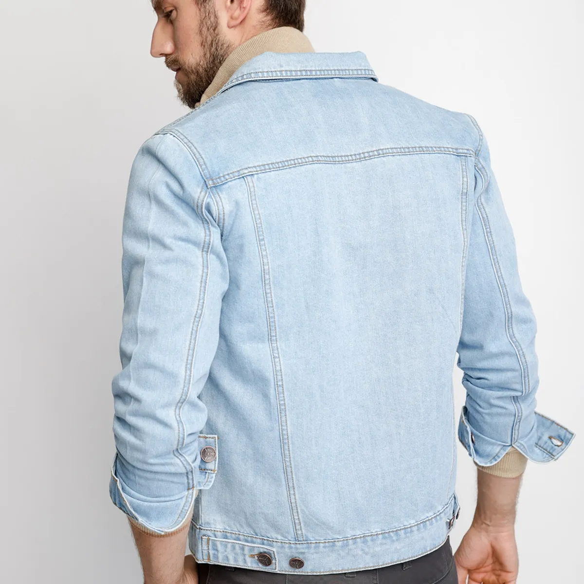 FEROUCH - Chaqueta Básica Denim Fj Azul Ferouch