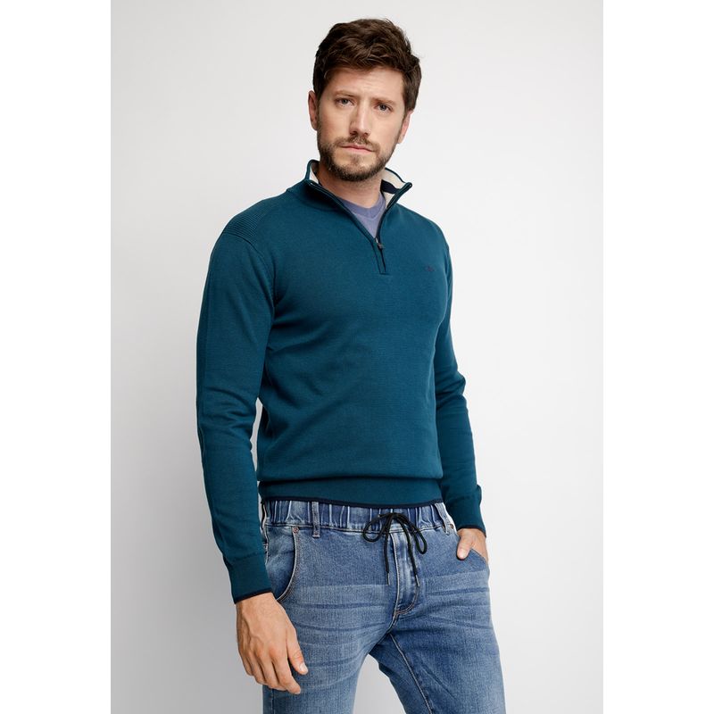 FEROUCH - Sweater London Smart Casual Verde Ferouch
