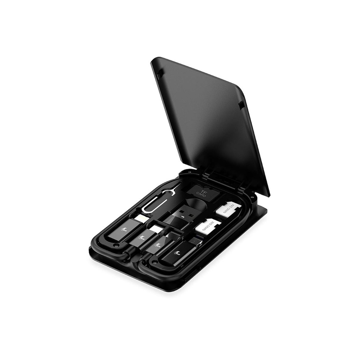 XTECH - Estuche multifuncional Xtech C/Cable USB-C adaptador XTC-570 - Negro - XTC-570