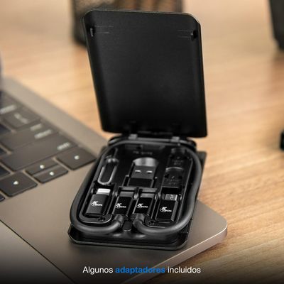 Imagen 2 del producto Estuche multifuncional C/Cable USB-C adaptador XTC-570 - Negro - XTC-570