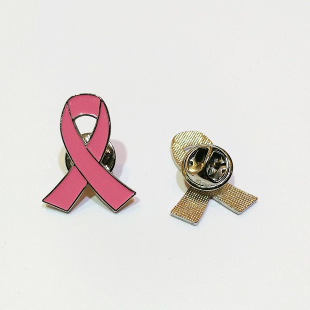GENERICO - Pin Broche Metálico Contra Cáncer De Mama
