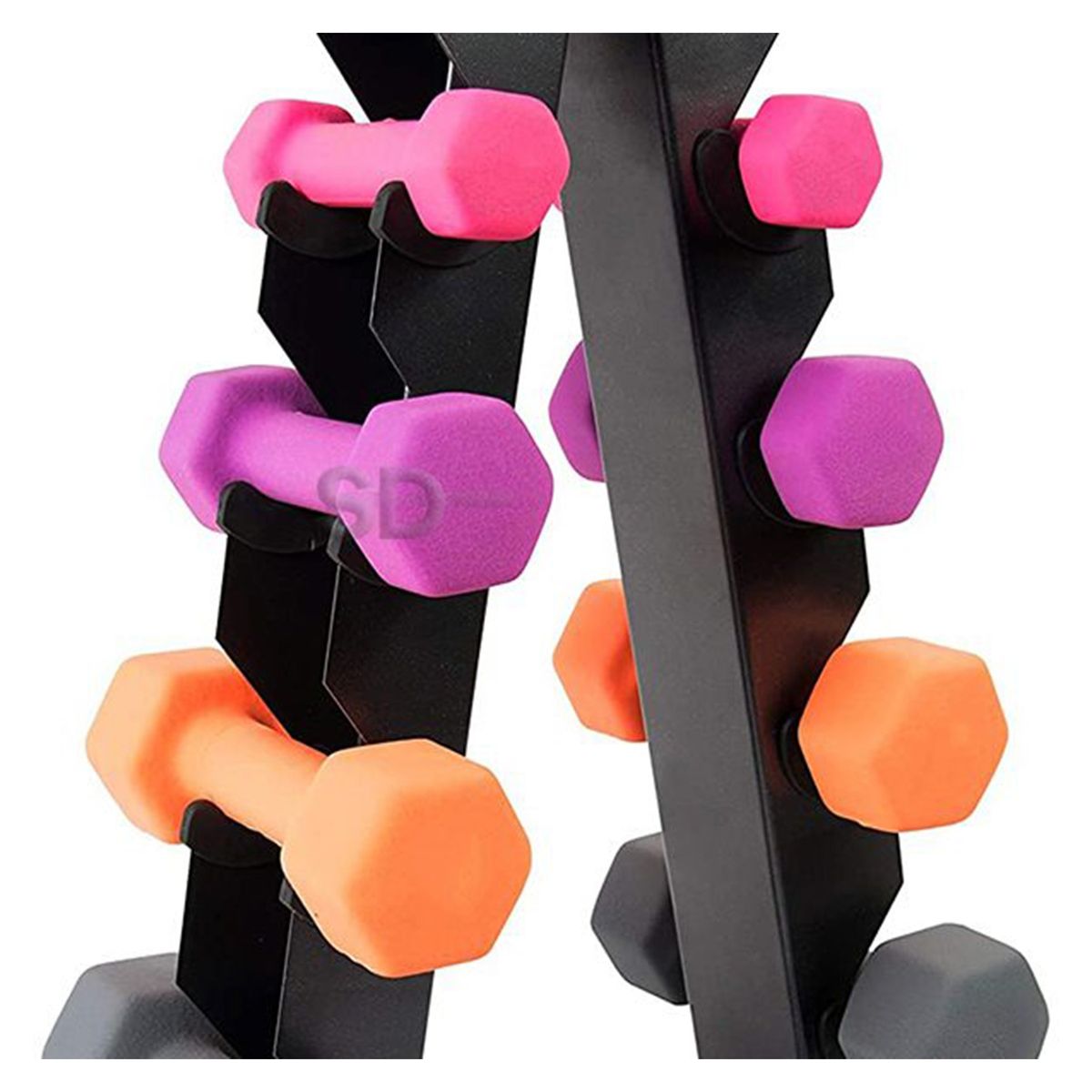 SDFIT - Rack de Mancuernas 5 Pares KO02