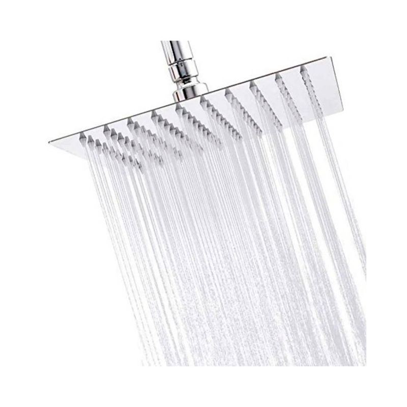 GENERICO - Plato Ducha Cuadrado Acero Inoxidable 25 Cms