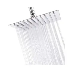 GENERICO - Plato Ducha Cuadrado Acero Inoxidable 25 Cms