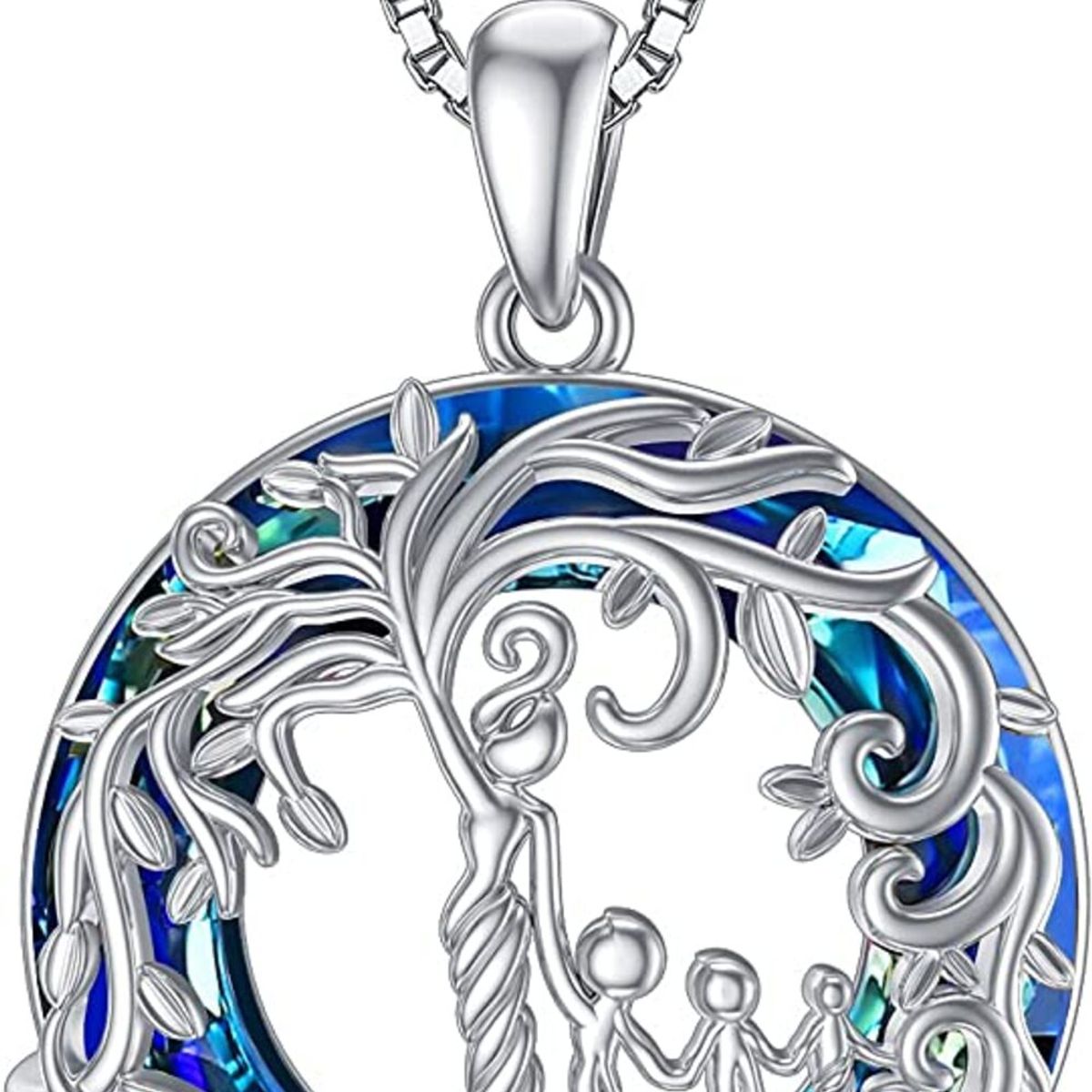 GENERICO - Collar mamá y tres hijo/as Plata 925