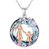 Collar mamá e hija Plata 925 joya mujer