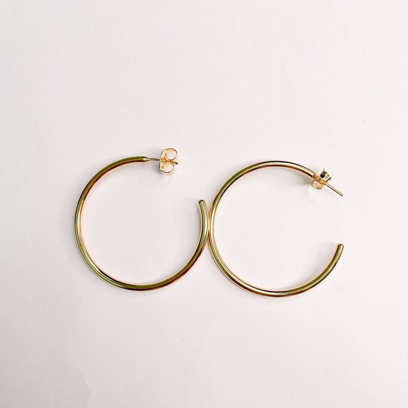 GENERICO - Aros Mujer Argolla Simple María 40 mm Philippa Joyas