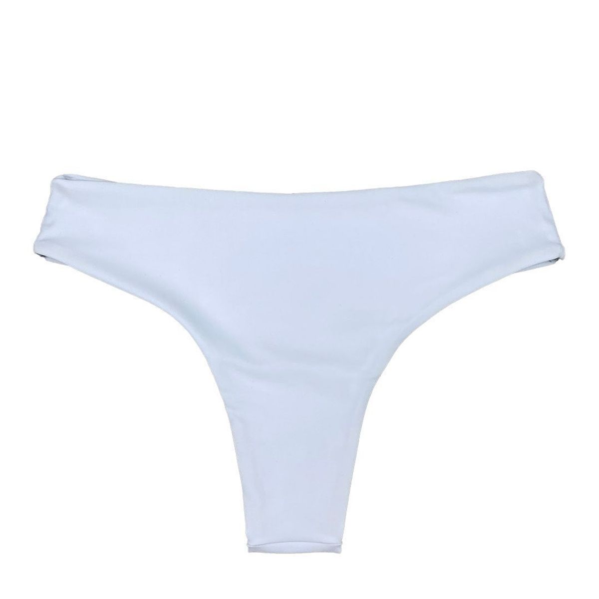 DAIKIRI BIKINIS - Daikiri Bottom de Bikini Blanco Pretina Ancha
