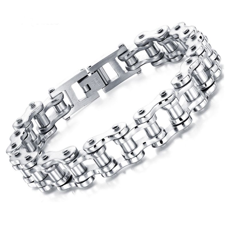 GENERICO - Pulsera Cadena Moto Bici Acero Inoxidable Máxima Calidad Hombre