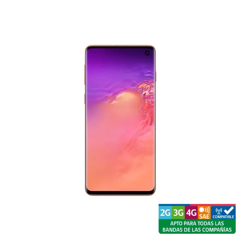 SAMSUNG - Samsung Galaxy S10 Plus 128GB Rojo Reacondicionado