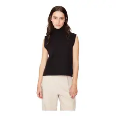 JACINTA TIENDA - Chaleco Manu sin manga negro