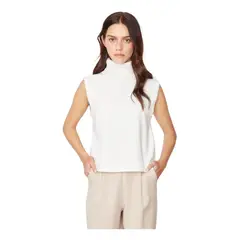 JACINTA TIENDA - Chaleco Manu sin manga blanco