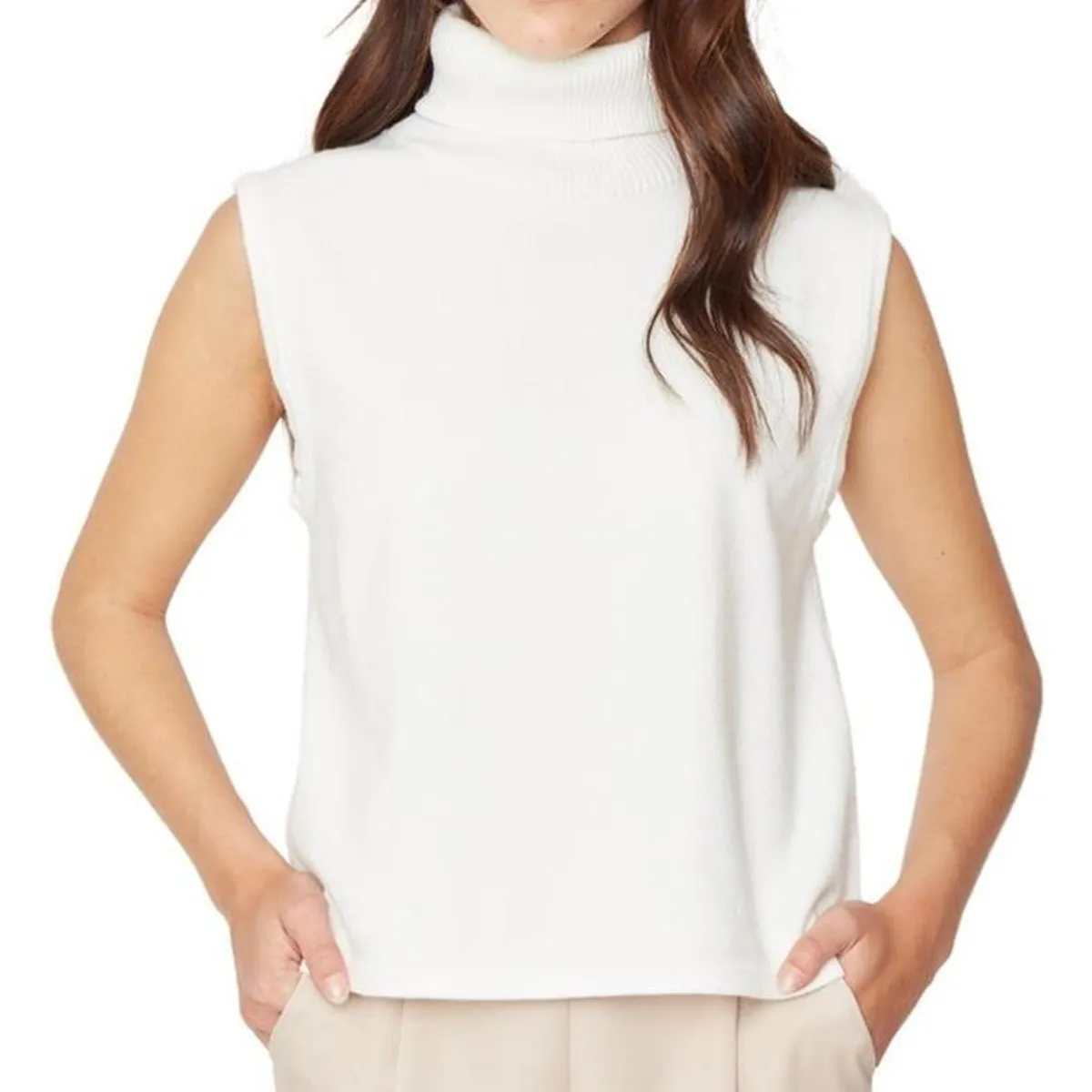 JACINTA TIENDA - Chaleco Manu sin manga blanco Jacinta Tienda