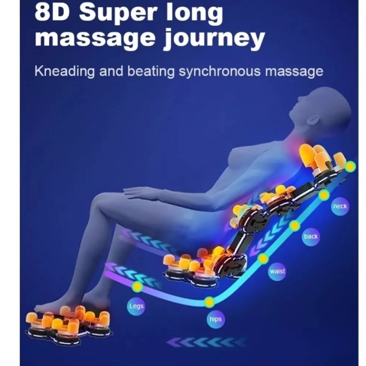 GENERICO - Sillón De Masajes Zero Gravity  Marrón