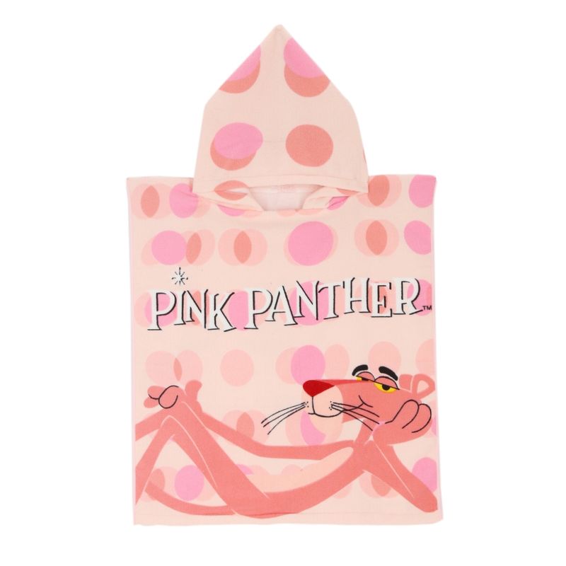 PINK PANTHER - TOALLA DE PLAYA CON CAPUCHA PINK PANTHER
