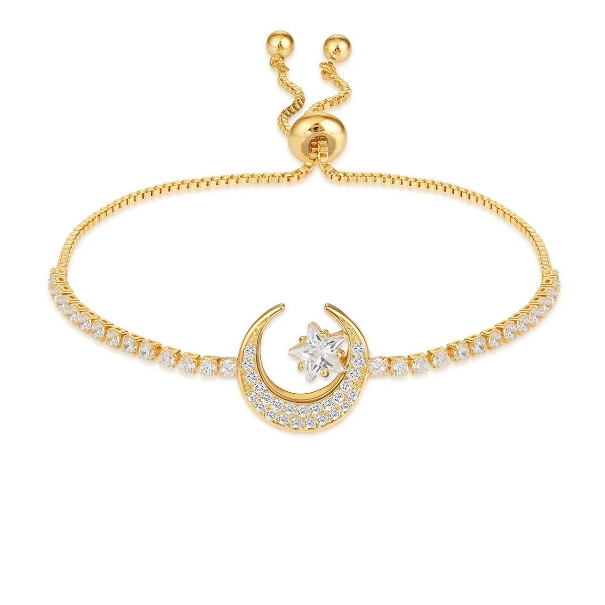 LUXURYJOYAS - Pulsera Luna Hechas Con Cristales De Swarovski