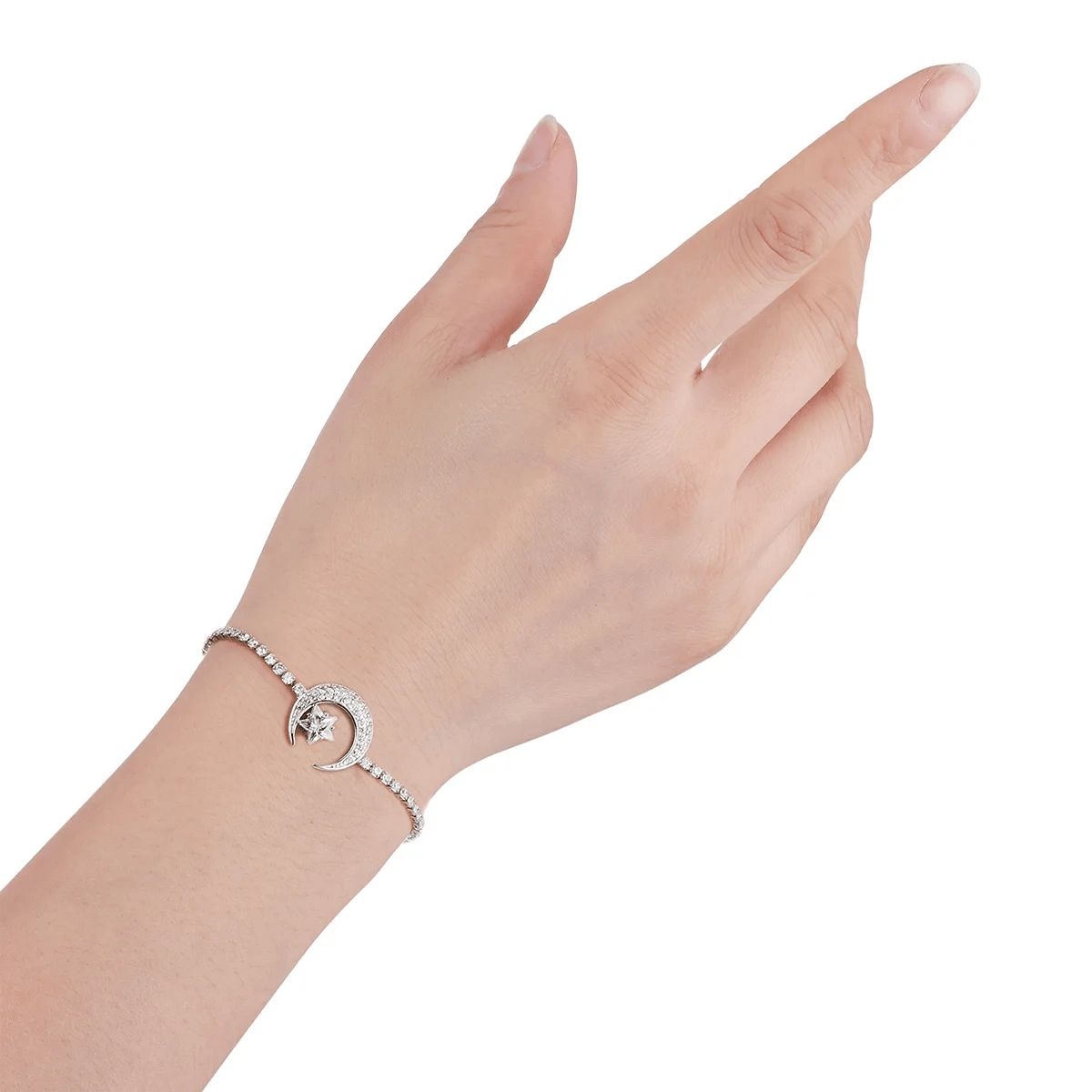 LUXURYJOYAS - Pulsera Luna Hechas Con Cristales De Swarovski