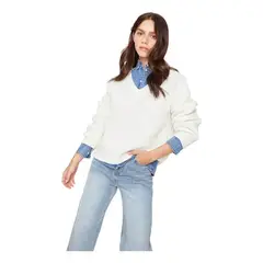 JACINTA TIENDA - Chaleco Lupe blanco