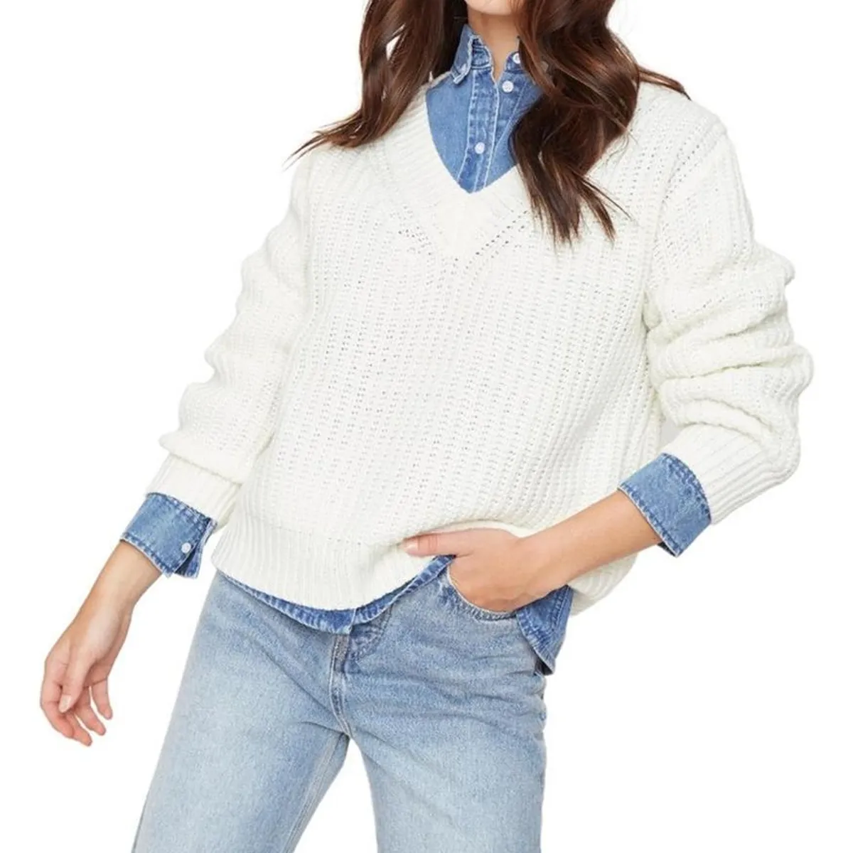 JACINTA TIENDA - Chaleco Lupe blanco Jacinta Tienda