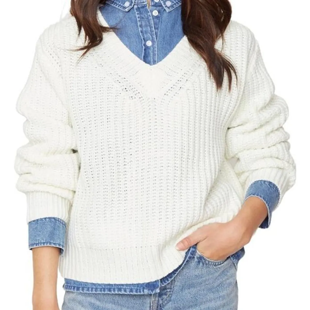 JACINTA TIENDA - Chaleco Lupe blanco Jacinta Tienda