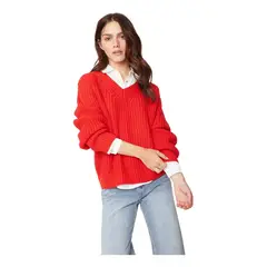 JACINTA TIENDA - Chaleco Lupe rojo
