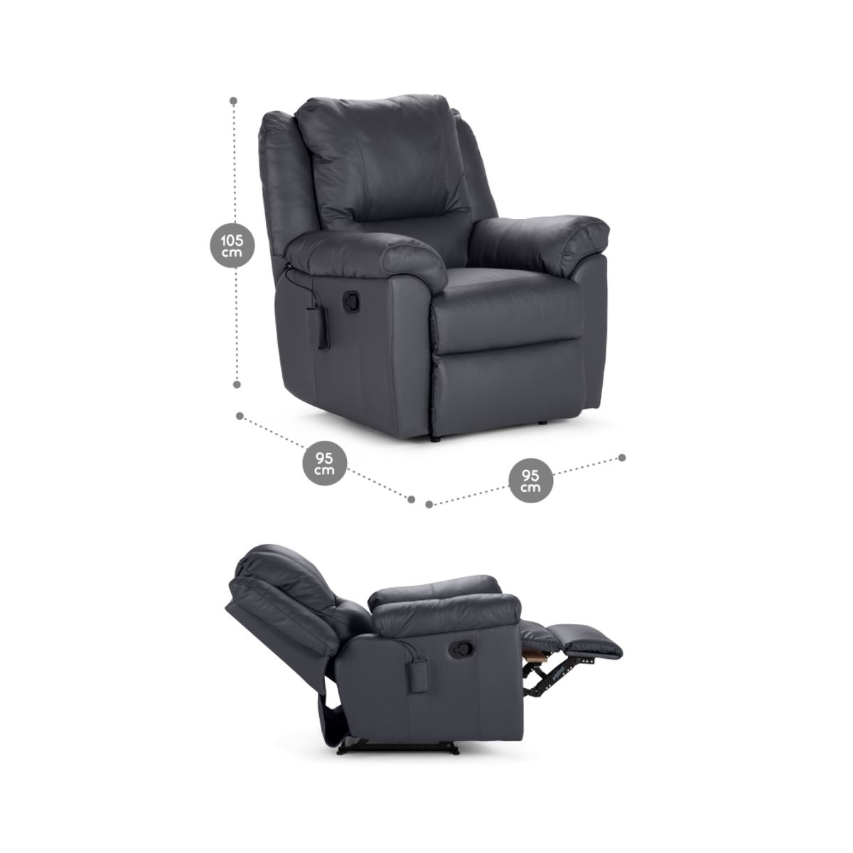 ROSEN - Bergere Rosen Velasquez Manual Cuero Acero