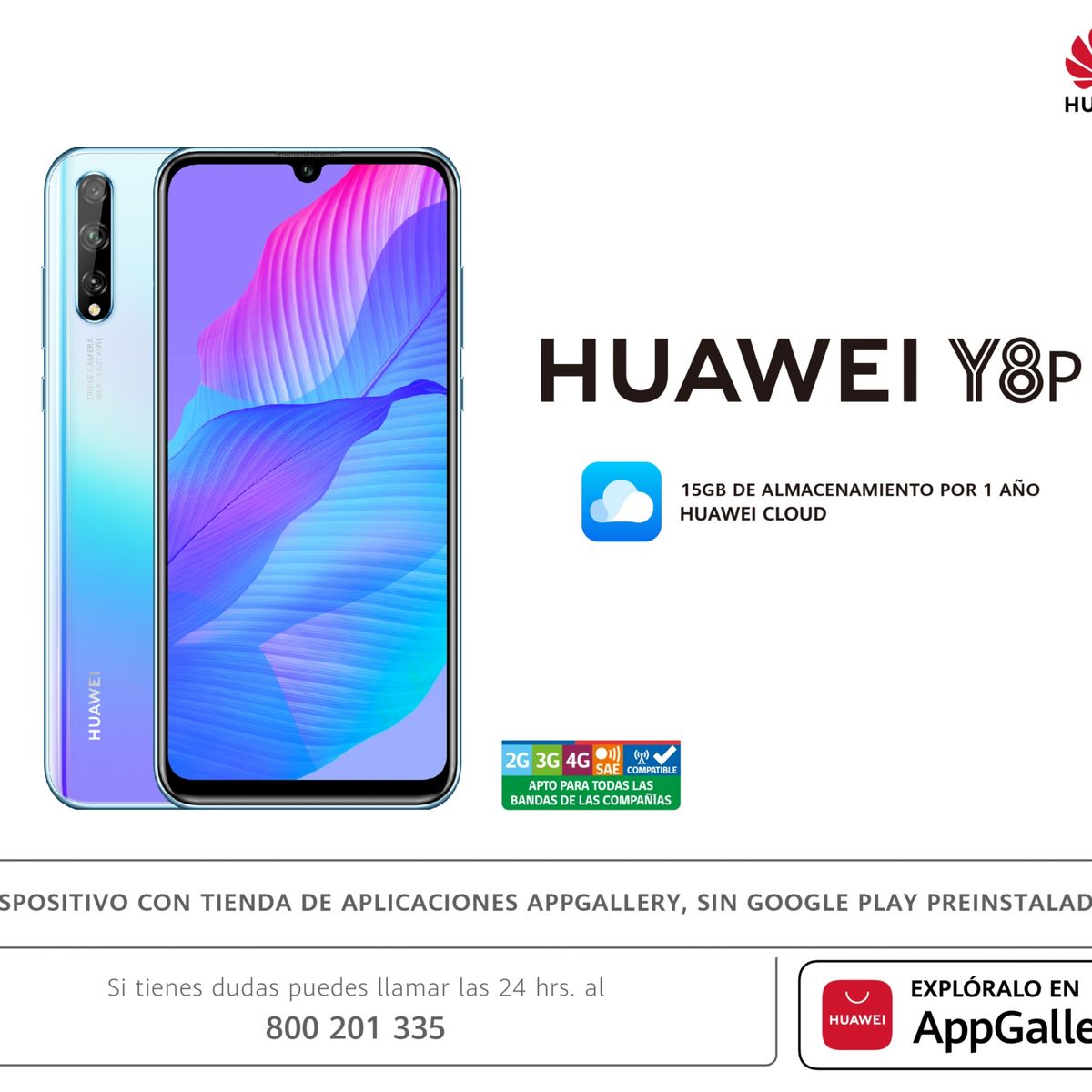 ENTEL - Smartphone Huawei Y8P 128GB