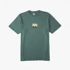 BILLABONG - Polera M/C Hombre Double Up M Tees Verde