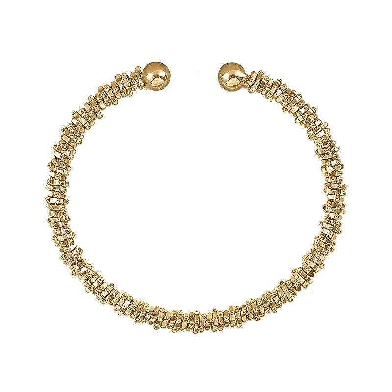 LUXURYJOYAS - Pulsera Brazalete Medallones Oro 18k Luxury