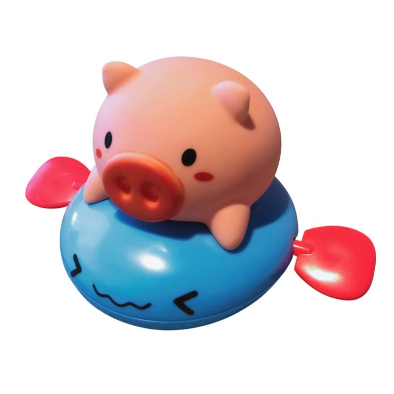 GENERICO - Juguete Baño Infantil Azul Chanchito Doble Función