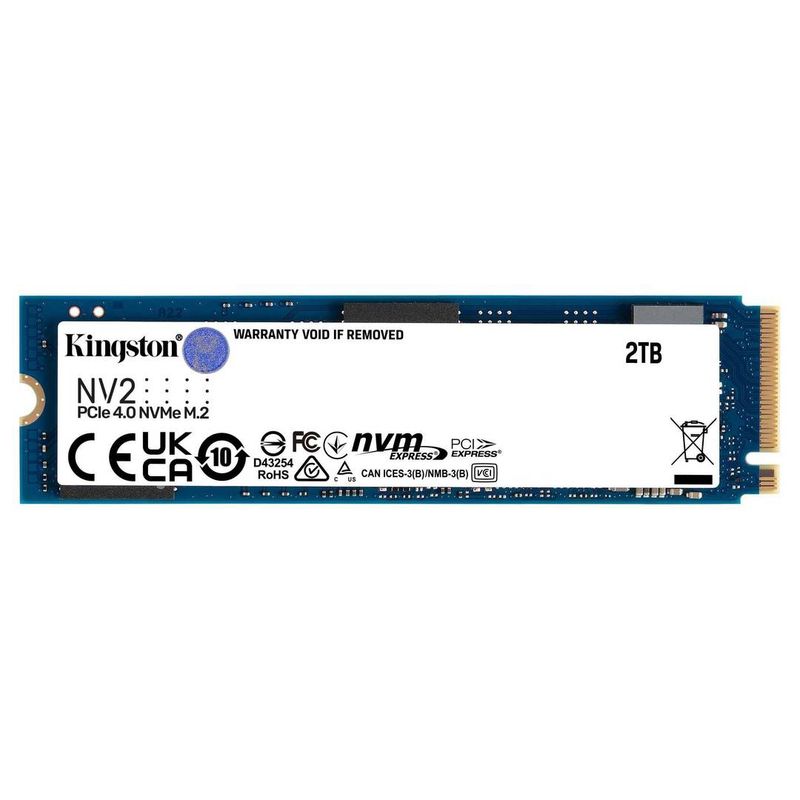 KINGSTON - Unidad de Estado Sólido Kingston NV2, 2TB NVMe, PCIe 4.0